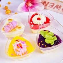 Bộ 10/25 cốc tráng miệng 5oz, cốc tiramisu, cốc nhựa trong suốt đựng bánh, cốc tròn đựng món khai vị, dùng cho trái cây, bánh pudding, mousse, kem, tiệc tùng, đám cưới, Ngày Valentine, Năm mới. - Nhiều màu sắc/kiểu dáng ngẫu nhiên - Xem 7