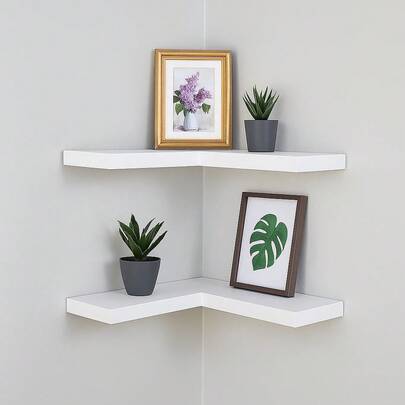 Prateleira de Canto em L MDF 15mm – Compacta, Resistente e Fácil Instalação - Envio imediato