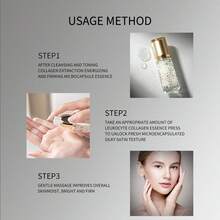 40ml Essência Ativadora de Colágeno Anti-Envelhecimento com Microcápsulas, Reduz Rugas, Firma a Pele, Hidrata e Umidifica, Adequado para Todos os Tipos de Pele