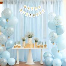 Party Backdrops - Baby Blue - View 2