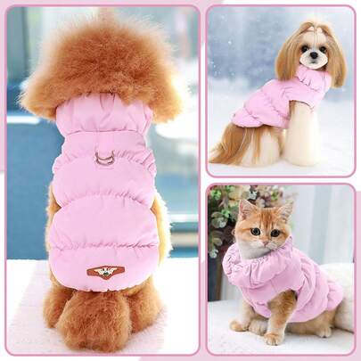 Dog Jacket 3-Layer Thick Warm Coat For Small Medium Dogs, 8 Colors Available, Autumn/Winter