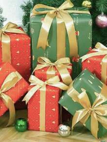 1/5 piezas Papel de regalo de Navidad, diseños de copos de nieve, renos, árboles de Navidad, cajas de regalo, ramos de flores, perfecto para Navidad, cumpleaños, celebraciones, bodas, adecuado para reuniones familiares, fiestas de Navidad, fácil de cortar, adecuado para embalaje DIY, envolver cajas de regalo, decoración de pared para vacaciones, decoración de fiesta con tema de muñeco de nieve de Navidad, decoraciones navideñas