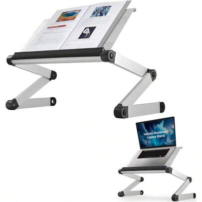 Adjustable Book Holder Stand And Laptop Stand Portable Book Stand Reading Book Stand Cookbook Stand Metal Recipe Book Holders For Reading Hands Free