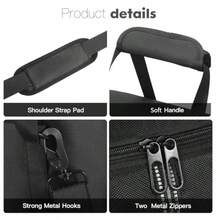 Carrying Bag Compatible With BLUETTI AC180 Portable Power Station Travel Storage Case Cover For Power Supply Charging Cable And Accessories Black Carry Bag