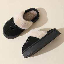 2025 [الأكثر مبيعًا من Xiyun] نعال سميكة من الفرو الاصطناعي، نعال نسائية دافئة ولينة للارتداء بدون ربط للشتاء، نعال قطنية مريحة ومضادة للانزلاق قابلة للارتداء على الوجهين - الأسود - مشاهدة 5