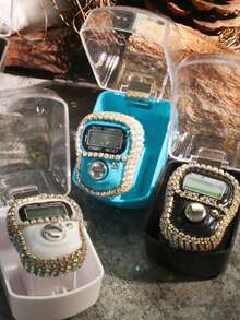 1pc-5pcs 2026 Spring Ramadan | Mini Rhinestone Finger Tally Counter, Middle Eastern Ramadan Prayer Counting Tool - Multicolor - View 8