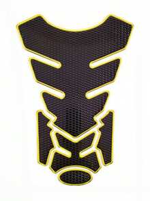 Pegatina protectora para el tanque de combustible de la motocicleta con patrón de espina de pescado, pegatina decorativa con forma de motocicleta, resistente al agua, de PVC suave y resistente a los arañazos, el mejor regalo para los entusiastas de las motocicletas, un regalo para el novio, el esposo, el hermano o el hermano menor