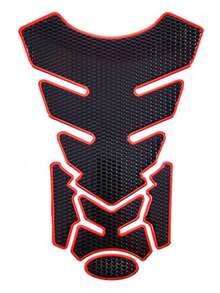 Pegatina protectora para el tanque de combustible de la motocicleta con patrón de espina de pescado, pegatina decorativa con forma de motocicleta, resistente al agua, de PVC suave y resistente a los arañazos, el mejor regalo para los entusiastas de las motocicletas, un regalo para el novio, el esposo, el hermano o el hermano menor