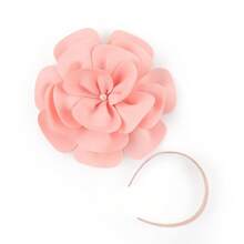 1pc Large Rose Flower Fascinators Hat Dainty Satin Fabric Big Camellia Flower Headband For Women Wedding Part Dance Clothes Accessories Jewelry Costume,For Summer Costume,Party - Flower Headband - View 17