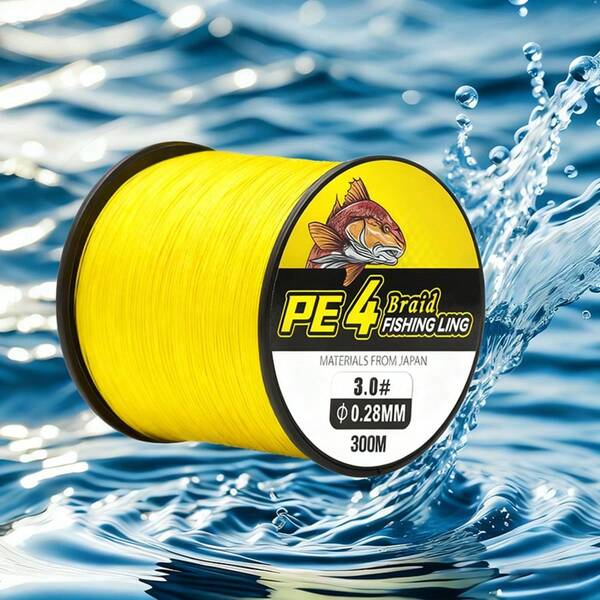 1 pieza Línea de pesca trenzada de 300M/11811 pulgadas, línea de pesca multifilamento para pesca de carpa al aire libre