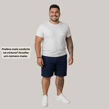 EVOLUTION PLAY Kit 2 Bermuda Shorts Twill Men's Plus Size 48 Or 58 Extra Large - Blue-ochre - View 4