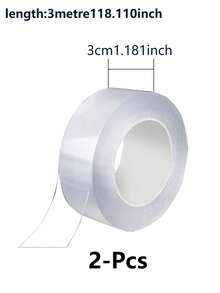 1卷纳米防水防霉胶带，适用于厨房和浴室，自粘密封胶带，适用于水槽、浴缸、墙角、浴室密封和填充，透明色，装饰性墙贴，用途广泛