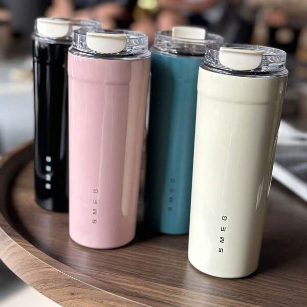 316 Stainless Steel Portable Mug, Insulated Coffee Cup, 550ml, Hot & Cold