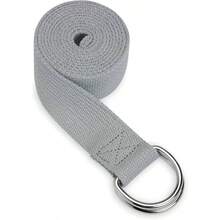 Yoga Strap Premium Athletic Stretch Band with Adjustable Metal D - Ring Loop Exercise Fitness Stretching Yoga, Pilates, Physical, Dance, Gym Workouts - 6' (1,82 m) + Tormenta de granito - Ver 3