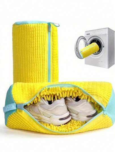2pcs Reusable Shoe Wash Bags - Suitable For Sneakers, Mesh Shoes, Slouchy Shoe Cleaner, Household Shoes, Multi-Functional Stain Removal, Anti-Deformation, Quick Washing Bag, Laundry Bag, Washing Machine Garment Care Bag
