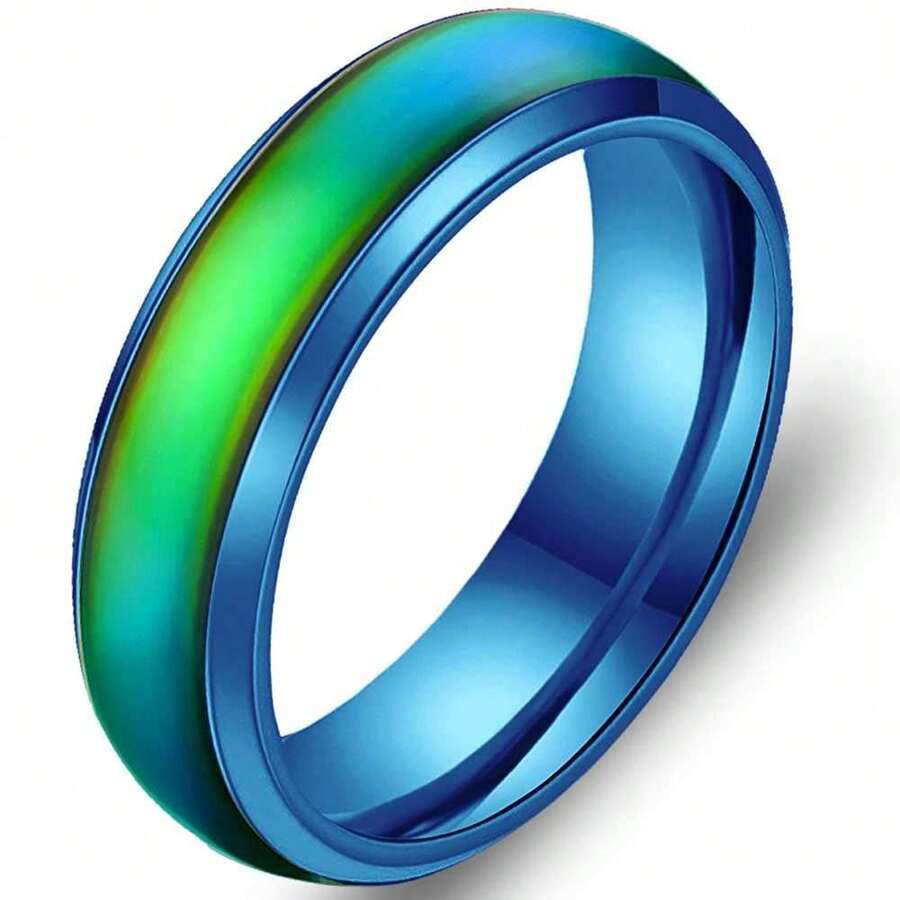 Jude Jewelers 4mm Stainless Steel Temperature Sensative Color Changing ...