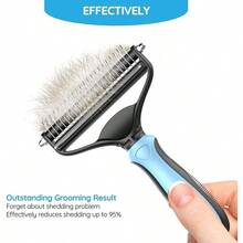 IFAN™ Professional 2in1 Pet Comb Cat Brush Dog Brush Cat Grooming Comb Dog Grooming Comb Remove Fleas And KnotOpen And Carding And Flying Hair Removing Tools For Hairs Dogs And Cats 67t - 67t - View 4