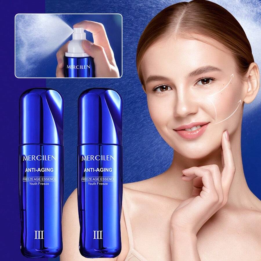 100ml Sérum Hidratante e Anti-Envelhecimento, Essência Hidratante, Firmadora e Redutora de Rugas, Adequado para Todos os Tipos de Pele