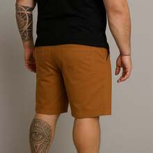 EVOLUTION PLAY Kit 2 Bermuda Shorts Twill Men's Plus Size 48 Or 58 Extra Large - Ocher-khaki - View 3