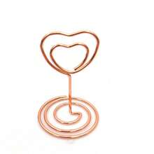 5/10/20Pcs Gold Table Number Card Holders Heart Shape Table Photo Holder Table Picture Stand Place Card Holder For Paper Menu Clips As Well As Collections Greenery Watercolor Place Cards For Wedding Or Party Seating Place Cards For Tables Scored For Easy Folding .Valentine's Day Party Supplies