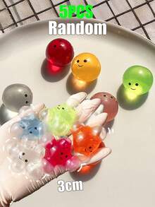 5个可塑形麻糬软萌玩具，逼真麻糬馒头造型，透气性好，男女皆宜，柔软舒适。放松身心的毛绒玩具 | 带来趣味十足且略带挑战性的感官体验，非常适合作为派对礼物、课堂奖励、圣诞节、万圣节和生日礼物。