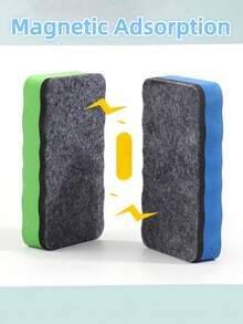 彩色磁性海绵白板擦（吸附收纳更方便）增强清洁效率：强磁辅助更清洁，擦拭无残留，办公用品，学校用品，教师用品，返校，教学策略 - 彩色 - 查看 7