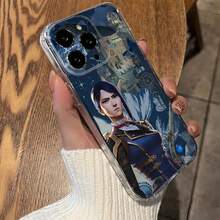 Funda de teléfono Caitlyn A-Arcane L-Lol compatible con 15 Pro Max, 16 Pro Max, 14, 13, 11, 12 Mini, Xs, X, Xr, 7, 8 Plus, Se, cubierta transparente - Cubierta compatible con 17 Case, 17 Pro Case, 17 Pro Max Case - z10 - Ver 5