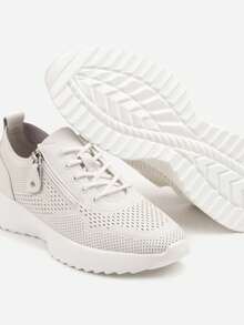 Soft Leather Sneakers Women Casual Travel Spring Autumn