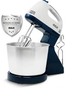 RCA Batidora de Pedestal RC-67SS de 120W con 6 Velocidades Ajustables, Tazón de 2.5L de Acero Inoxidable, Accesorios para Amasar, Batir y Mezclar, Diseño Elegante en Negro y Acero Inoxidable - 1 - Ver 2