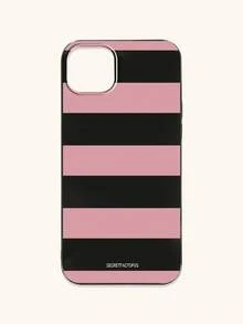Retro Geometric Striped Phone Case, SECRET FACTORUS Fashionable Pattern Protective Cover, Compatible With IPhone 17 / 17 Air / 17 Pro / 17 Pro Max, And Galaxy Phones, Compatible With S26/S26 PLUS/S26 Ultra - Multicolor - View 22