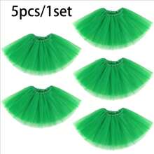 1pc/5pcs 3-Layer Neon 80s Women's 30cm Tutu Princess Tutu Skirt Birthday Party Tutu Dress Up Tutu Skirt Holiday Carnival Costumes. Valentine's Day Accessories