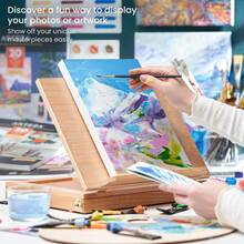 Arteza Acrylic Paper Foldable Canvas Pad 8x11 Inches 20 Sheets DIY Frame Heavyweight Acrylic Paint Paper 220 Lb 360 GSM AcidFree Art Supplies For Painting And Mixed Media Art