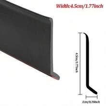 1m Home Window Water Blocking Strip, Rain And Wind Seal Strip For Sliding Windows, Balcony Insulation, Windproof Sealing Strip - Black - View 11