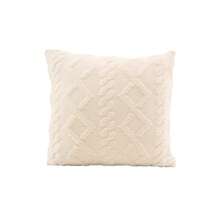 Decorative Faux Wool Pillow Covers, Soft Short Plush Square Pattern Cushion Covers, Modern Decor For Sofa, Home Bedroom, Dorm Use,Fall Decor,Autumn Decor,Room Decor - Beige - View 16