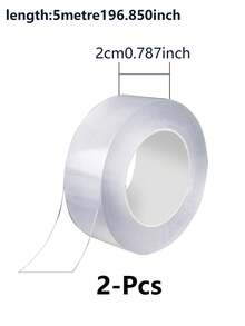 1卷纳米防水防霉胶带，适用于厨房和浴室，自粘密封胶带，适用于水槽、浴缸、墙角、浴室密封和填充，透明色，装饰性墙贴，用途广泛