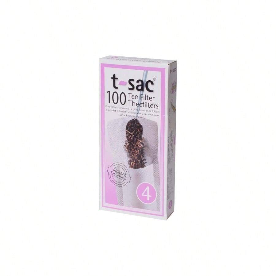 Tea Bags, Disposable Tea Infuser, Number 2 - Size, 2 to 4 - Cup Capacity, Set of 200 - De 6 a 12, 100 filtros - Ver 1