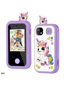 Kids Smart Phone Toys For Girls, 2.8" Touchscreen Kids Learning Play Toy Phone With Dual Camera, Game, Music Player, Christmas Birthday Gifts For Girls Age 3-10 Kids Toys Cell Phone