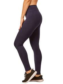 Women's Premium Cotton Leggings Ankle Length With High Wide Waistband S-3XL High Waisted Leggings Full Length Regular & Plus Size No See-Through Athletic Workout Running Cycling Yoga Pants For Women Tummy Control Activewear Shapewear Womenswear - 藏蓝色 - 查看 4