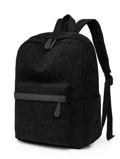 小号灯芯绒背包，轻便，适合大学生、女孩和男孩，休闲高中/大学 14 英寸笔记本电脑旅行包