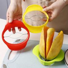 Easy Grip Mango Slicer - Creative Kitchen Gadget For Perfect Cuts, Durable Plastic Mango Slicer With Multiple Color Options, Great For Peeling And Core Removing, Fruit Slicer - Multicolor - View 6