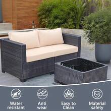 Patio Cushion Covers 24x24x4 Inch,Waterproof Outdoor Cushion Cover Replacement,Patio Seat Cushion Covers For Outdoor Furniture,Chair Seat Cushion Slipcover With Zipper 4 Pack (Beige,Covers Only){"Color_name":"Beige","Size_name":"24\"X24\""} - 淺褐色的 - 查看 3