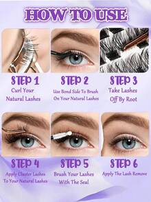 216 Pieces Individual Eyelash Clusters, 80D D Curl, 8-16mm, DIY Eyelash Extension Kit, Left And Right Matching, Super Thick, Fluffy, Natural Look, Reusable, Suitable For Home Use, Outings, Daily Life, Dates, Parties, Christmas, And Travel. (Eyelash Clusters, Individual Lashes, False Eyelashes)