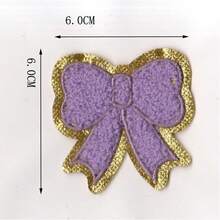 1pc Gold Edged Butterfly Embroidery Patch, Suitable For Clothing, Bags, Shoes, Hats, Home Decor, Iron-On