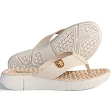 Modare Women's Orthopedic Slippers With Soft Massage Spurs - 奶油 - 查看 6