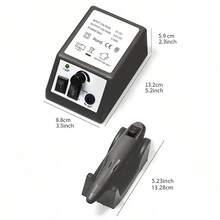 20,000 RPM Electric Nail Drill, Professional Nail Grinder With Speed Display - Black - View 4