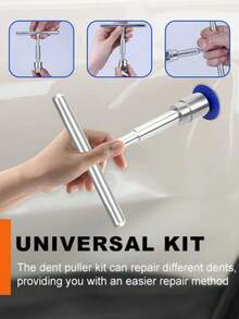19pcs Short T-Puller Dent Repair Tool - Non-Metal Repair For Car Dent Pulling,Thickened -Plated Material, Labor-Saving And Durable - Multicolor - View 6