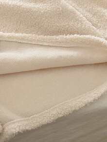 2pcs Young Girls Letter & Teddy Bear Fleece Sweatshirt And Skirt Set, Spring/Autumn