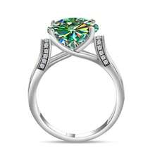 1pc 925 Sterling Silver 5 Carat Moissanite Ring, Jewelry Wedding Ring Suitable For Daily Wear, Comes With GRA Certificate And Gift Box