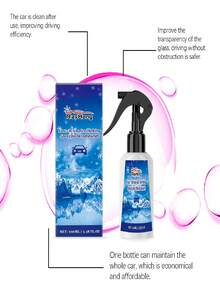 rayhong Car Deicing Spray - Windshield Cleaner, Quickly Melts Ice And Frost, Penetrates And Dissolves Ice Rapidly, Shortens Deicing Time, Gentle Formula Won't Damage Car Paint Or Glass Surface