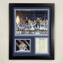 Legends Never Die Inc. Argentina 2022  World Cup Champions 12"X15" Framed Photo Collage Celebration - As Pic - View 2